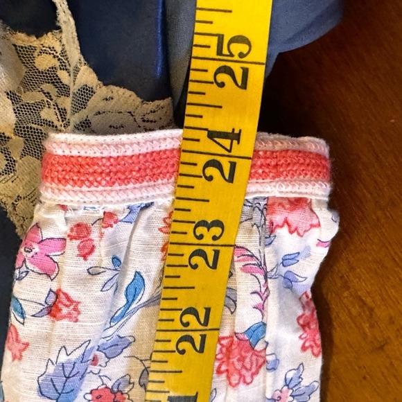 Joules NWOT Size US 4 the Yolanda cotton Linen Floral Tunic with Tassels - Picture 11 of 13